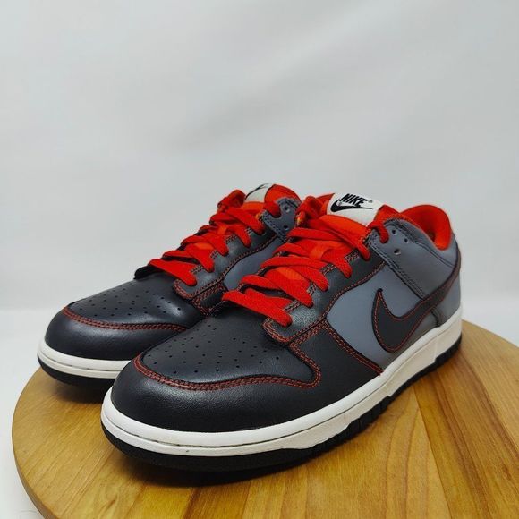NikeDunkLow-women’s-12(fit like men’s12)- BlackGray-[317813 005]-LowTop-Shoes - Picture 5 of 12